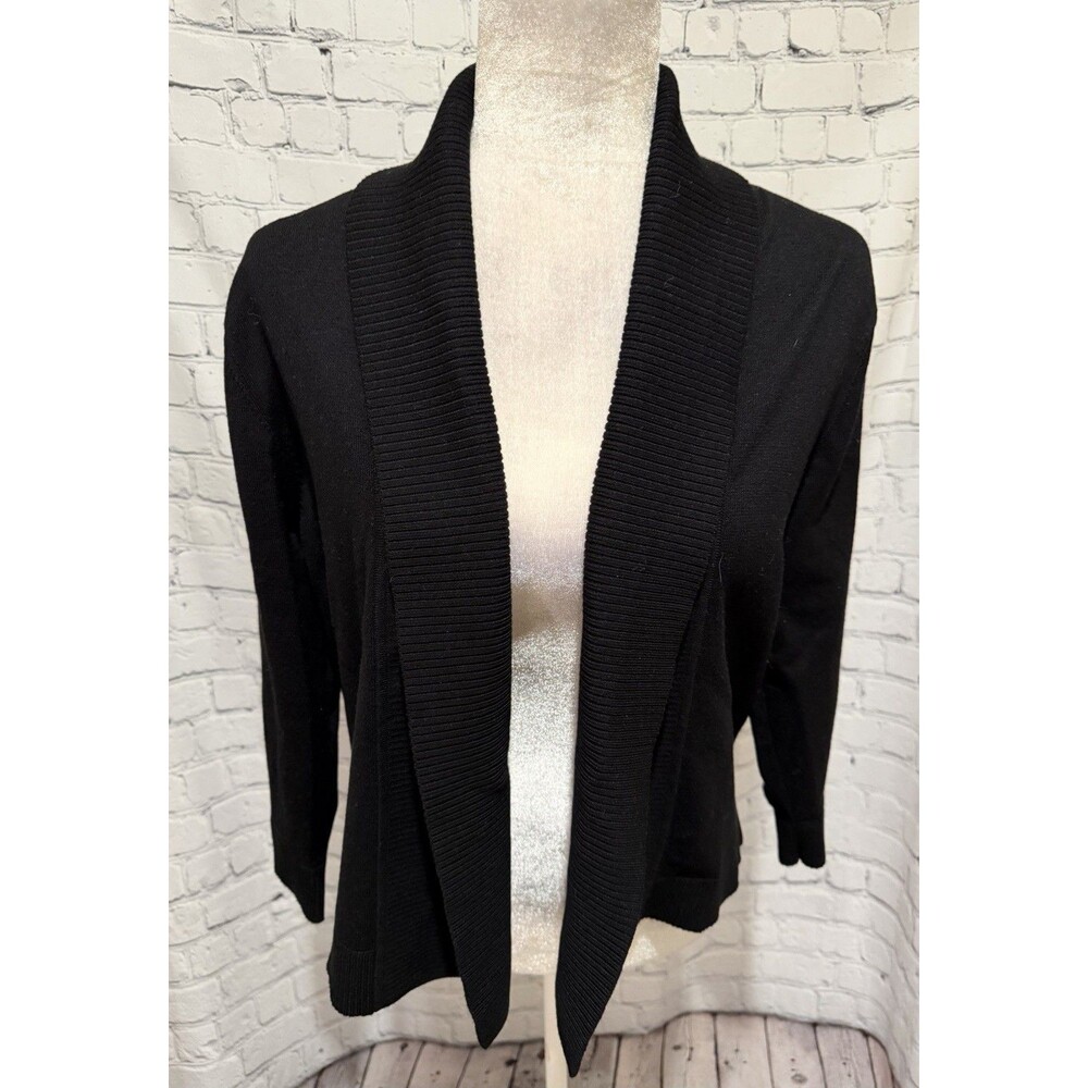 Calvin Klein Black Open Cardigan Sweater Size XL